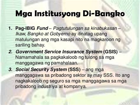 mga institusyong bangko|Institusyong Pananalapi Kahulugan At Halimbawa Nito.